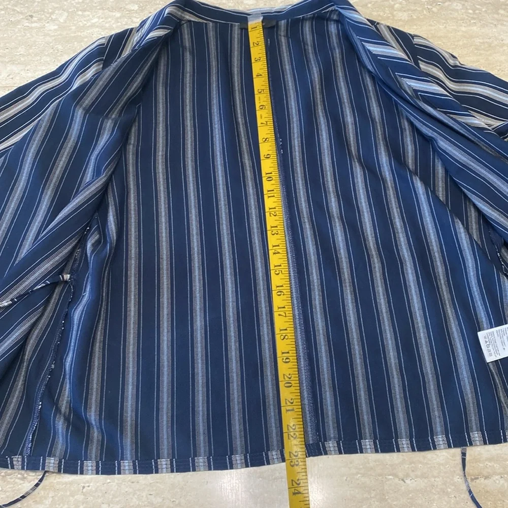 J.Crew Striped Blue Women's 2 piece pant suit, Excellent Condition, - Picture 8 of 16